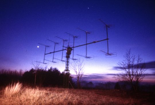 A meteorészlelő antenna a szegedi úti csillagvizsgáló területén