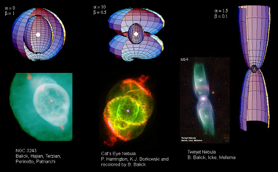 Három planetárisköd-egyéniség: NGC 3242, NGC 6543, Minkowski 2-9