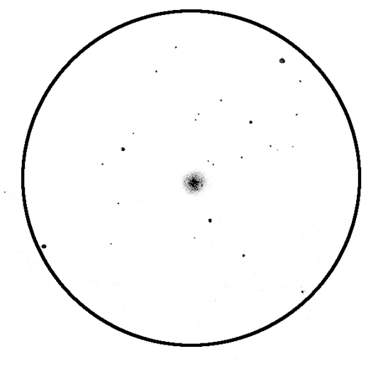 Bakos Gáspár rajza az M2-ről (11T, 50x, LM=52')