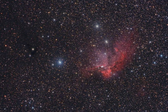 Az NGC 7380 NY+DF Cep Éder Iván felvételén, melyet 13 cm-es TMB apokromáttal készített