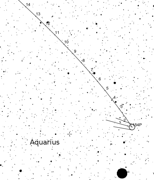 A Brewington-üstökös térképe