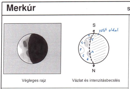 A Merkúr Cseh  Viktor május 25-i rajzán (102/1000 L, 250x).