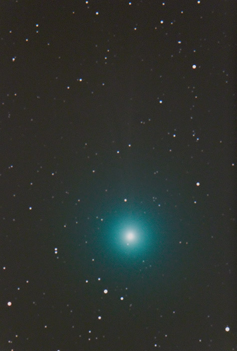 A Loveyoj-üstökös 2014. december 24-én, Szitkay Gábor felvételén.