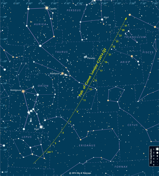 A Sky and Telescope kersőtérképe.
