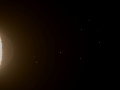 Zseli József felvétele a Fiastyúkról és a Holdról a jelenség után (100/500 TeleVue távcső és Canon 10D)