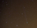 A SWAN-üstökös október 27-én (Ludányhalászi, 2006.10.27. 18:34 UT, Canon EOS 350D+Sigma 24-70/2,8, 70mm fókusz, f4 fényerő, ISO 1600, 1 darab 200sec expozíció)