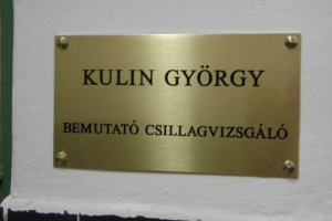 Dr. Kulin György Csillagvizsgáló avatás