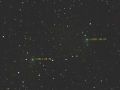 2011.08.06-08.07 C2009 P1,300D,RAW,Tair3S(fókusz:300mm),
az üstökös elmozdulása egy nap alatt
